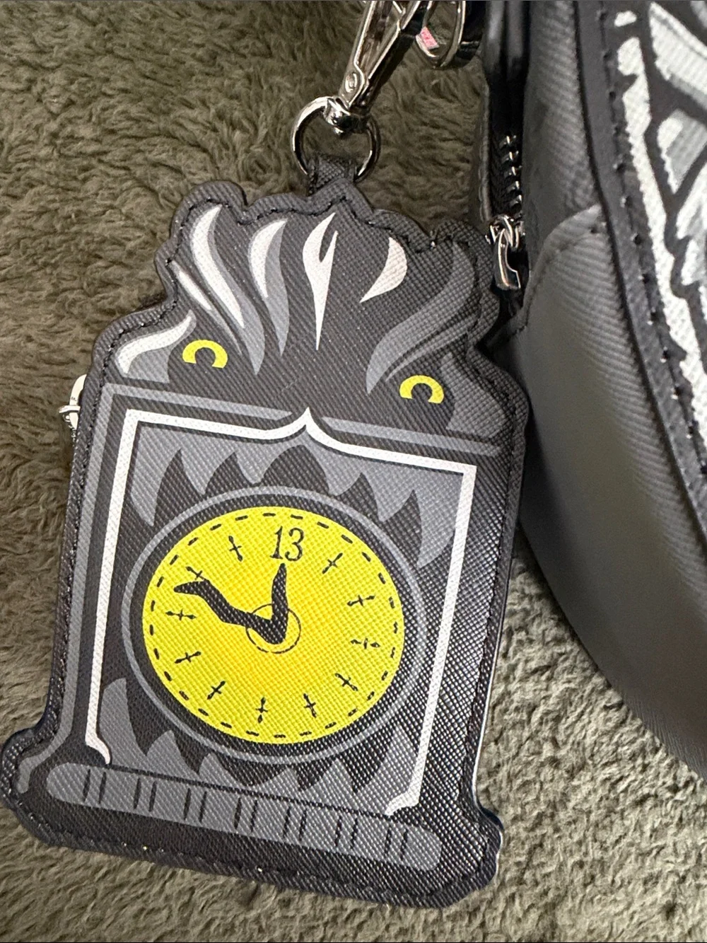 Disney Haunted Mansion Kids Black and White Crossbody Bag